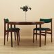 Round rosewood table, 1960, designer: Harry Østergaard, Randers Møbelfabrik