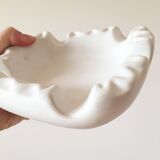 Empty matt white ceramic pocket 1950