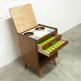 Unique table de chevet jeux 1960 15 jeux complets pieds compas 1960