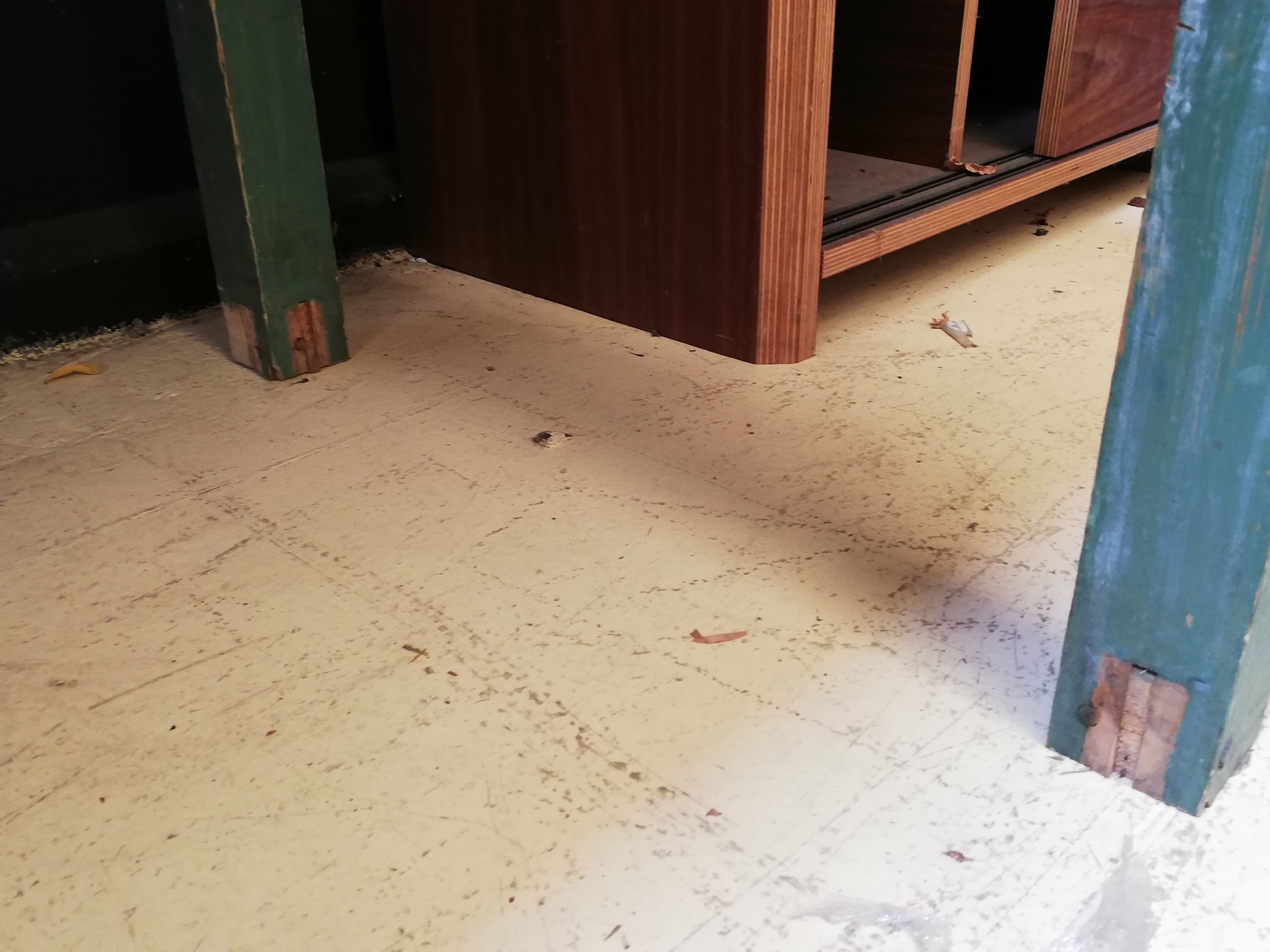 Old draper table 8/10 people, 2,70m