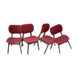 Lot of 4 middle century chairs