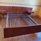 Lit Vintage Scandinave Teck 140x190 | Tête de Lit & Chevets Suspendus (60s/