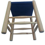 Tabouret macramé en soie végétal tissé main