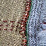 Vintage handmade pure wool blanket blanket