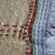 Vintage handmade pure wool blanket blanket