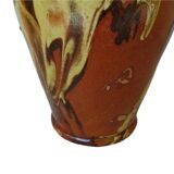 Gargoulette antique en poterie à glaçure jaspé, catalane