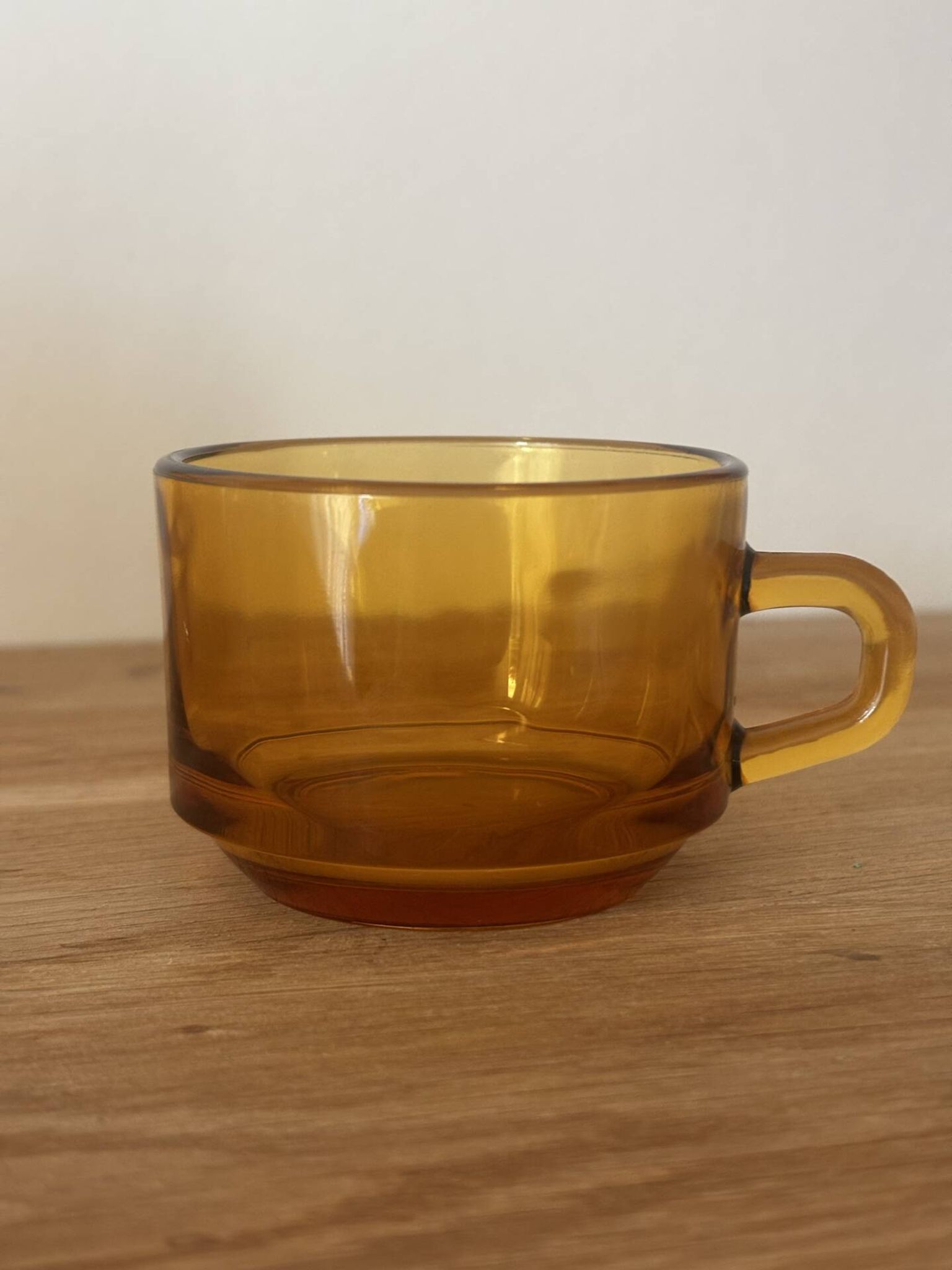 Vintage set of 6 brown coffee cups Vereco