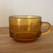 Vintage set of 6 brown coffee cups Vereco
