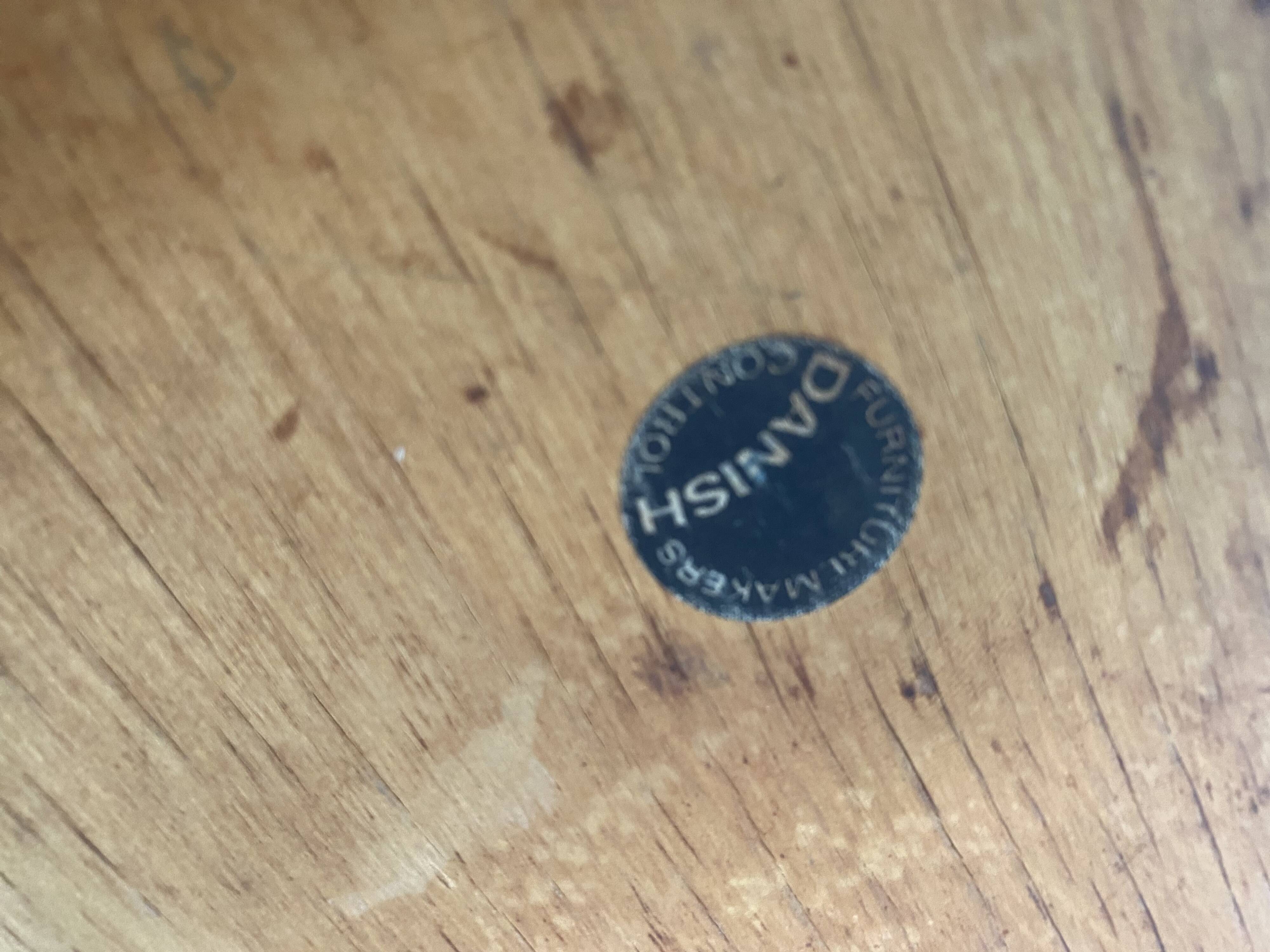 4 Frem Rojle tripod chairs by Hans Olsen