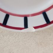 Tasse à thé, soucoupe et assiette Basque Digoin