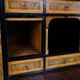 Secretary - Hand polished birch & intarsia - 2 drawers - 1840s