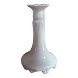 white Limoges porcelain candle holder