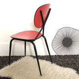 Red formica chair from the 1960s