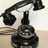 Old black Bakelite phone