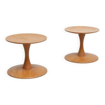 Set of 2x stools by Nanna Ditzel for Kolds Sawmill, 1960s