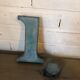 Blue sign letter "i"