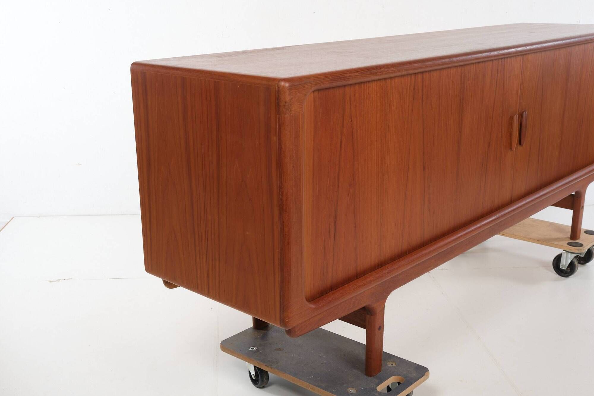 Buffet with roller shutter doors, Danish, vintage, teak, produced by Dyrlund.