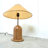 Vintage travertine table lamp, 1970s
