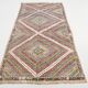 Tapis Kilim oriental bleu et vert
