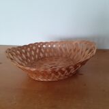 Oval wicker bread basket