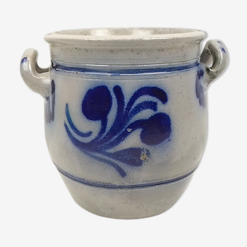 Blue grey sandstone pot 2 handles