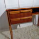 Bureau vintage des années 50 pied traineau teck