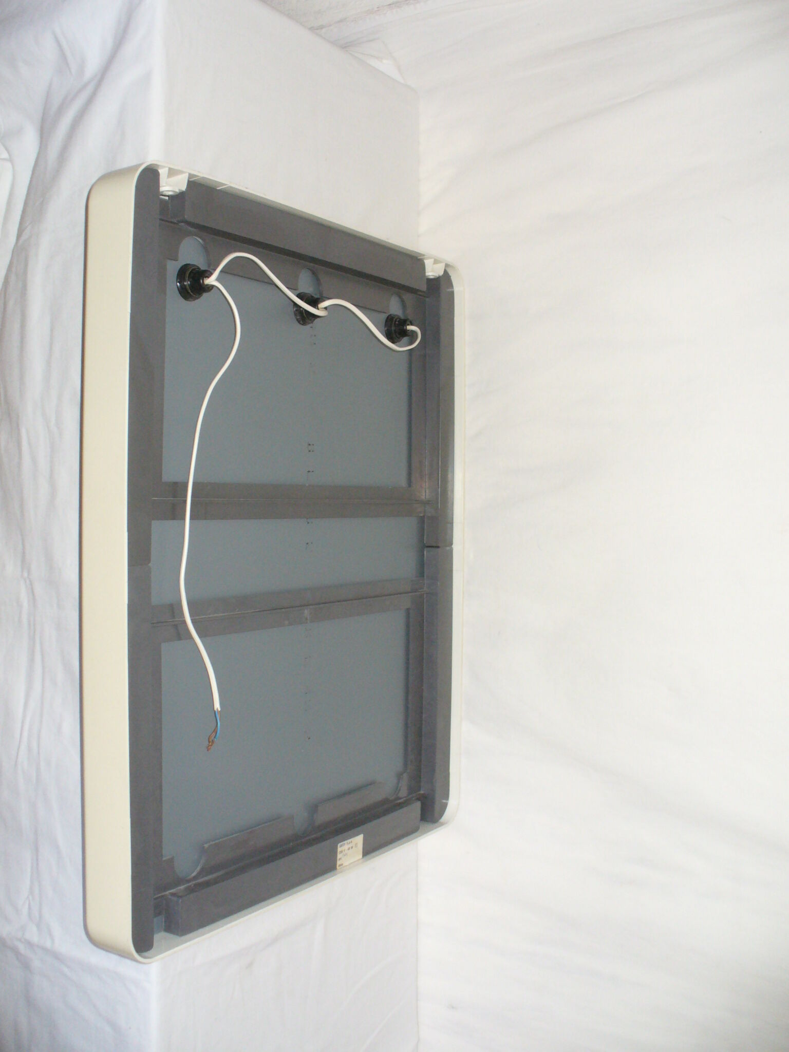 Italian Gedy illuminating mirror from the 70s 60x70cm