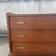 Commode vintage 3 tiroirs poignées années 60