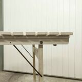 Garden furniture table and 4 armchairs 60's in its juice