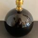 Pair of feet of black opaline art deco lamps