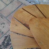 Vintage daisy shaped wooden coffee table