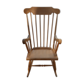 Classic rocking chair in wood multiplie sixties seventies