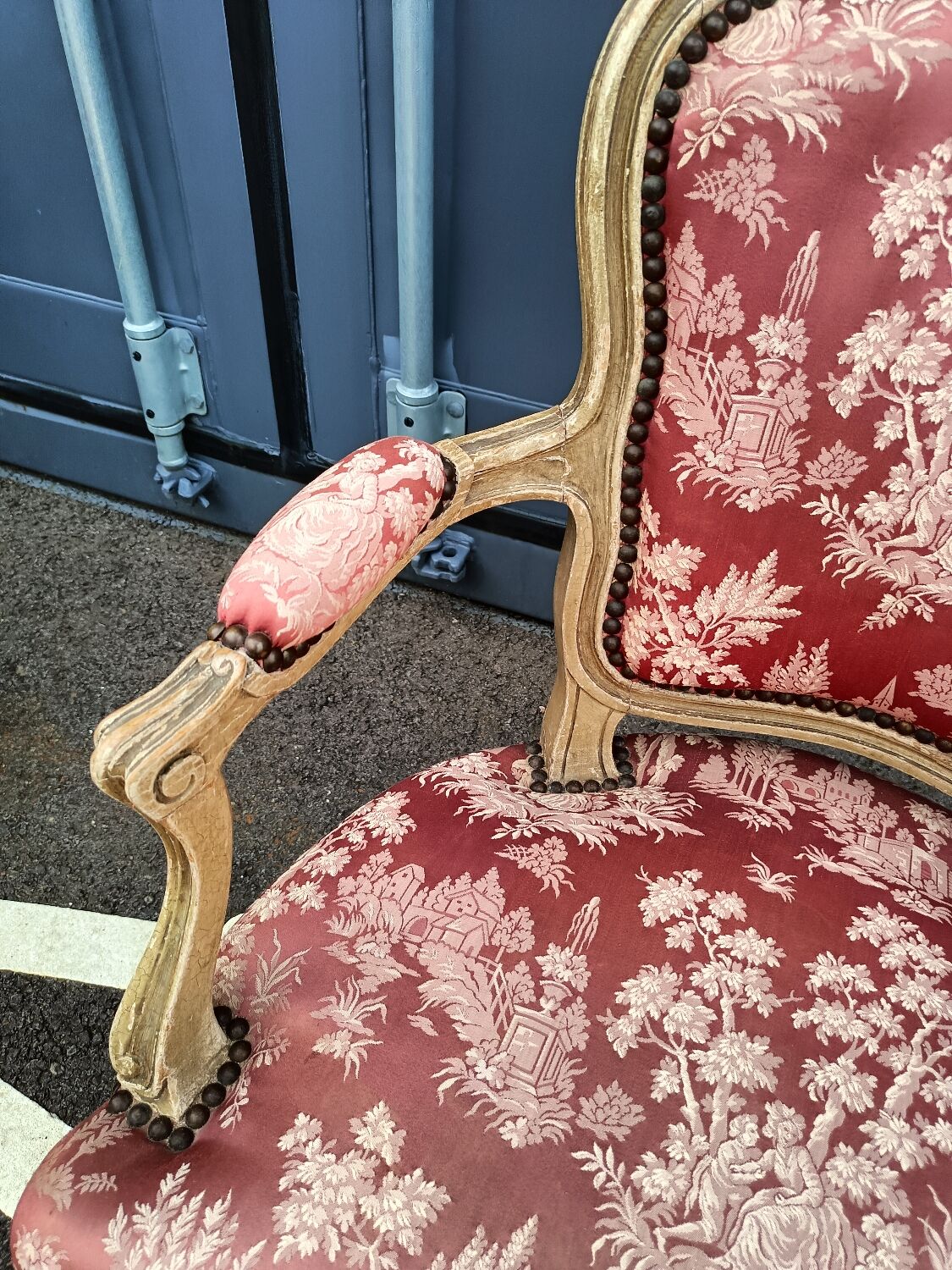Pair of antique armchairs Louis XV style