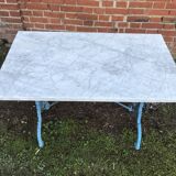 Polished marble bistro table