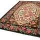 Hand-Knotted Vintage Bessarabian Black Kilim 183 cm x 274 cm - 22170