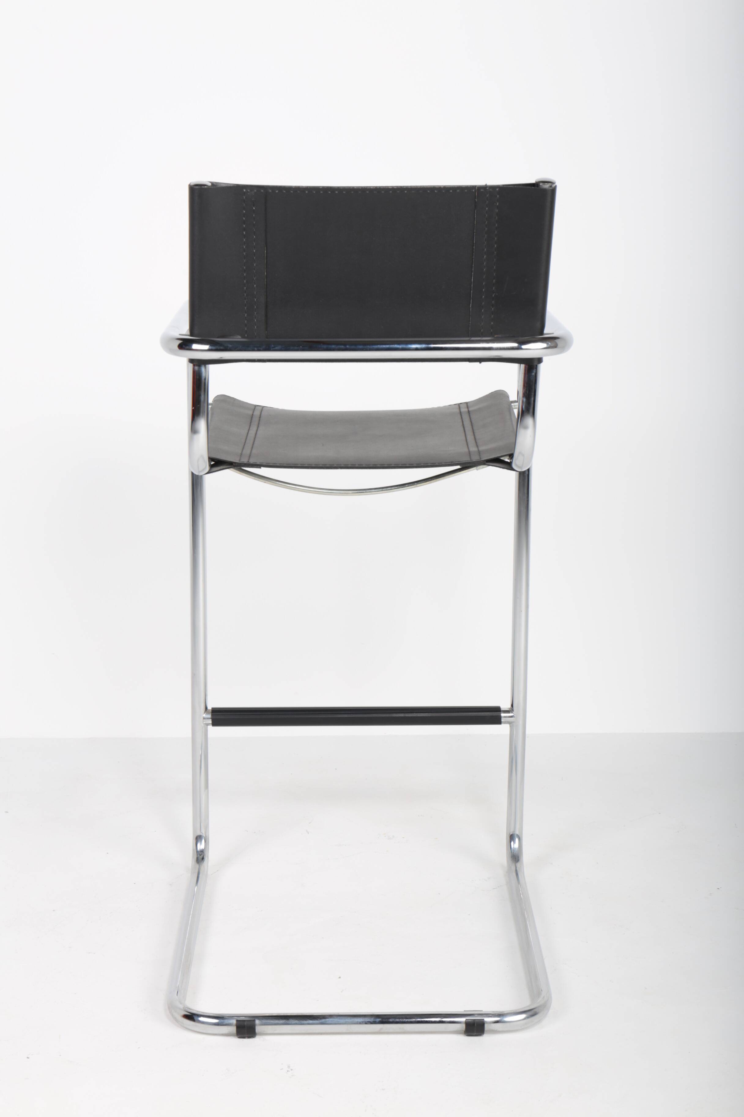 Bauhaus style tubular bar stool