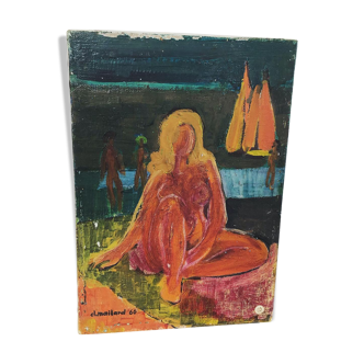 Signed female nude