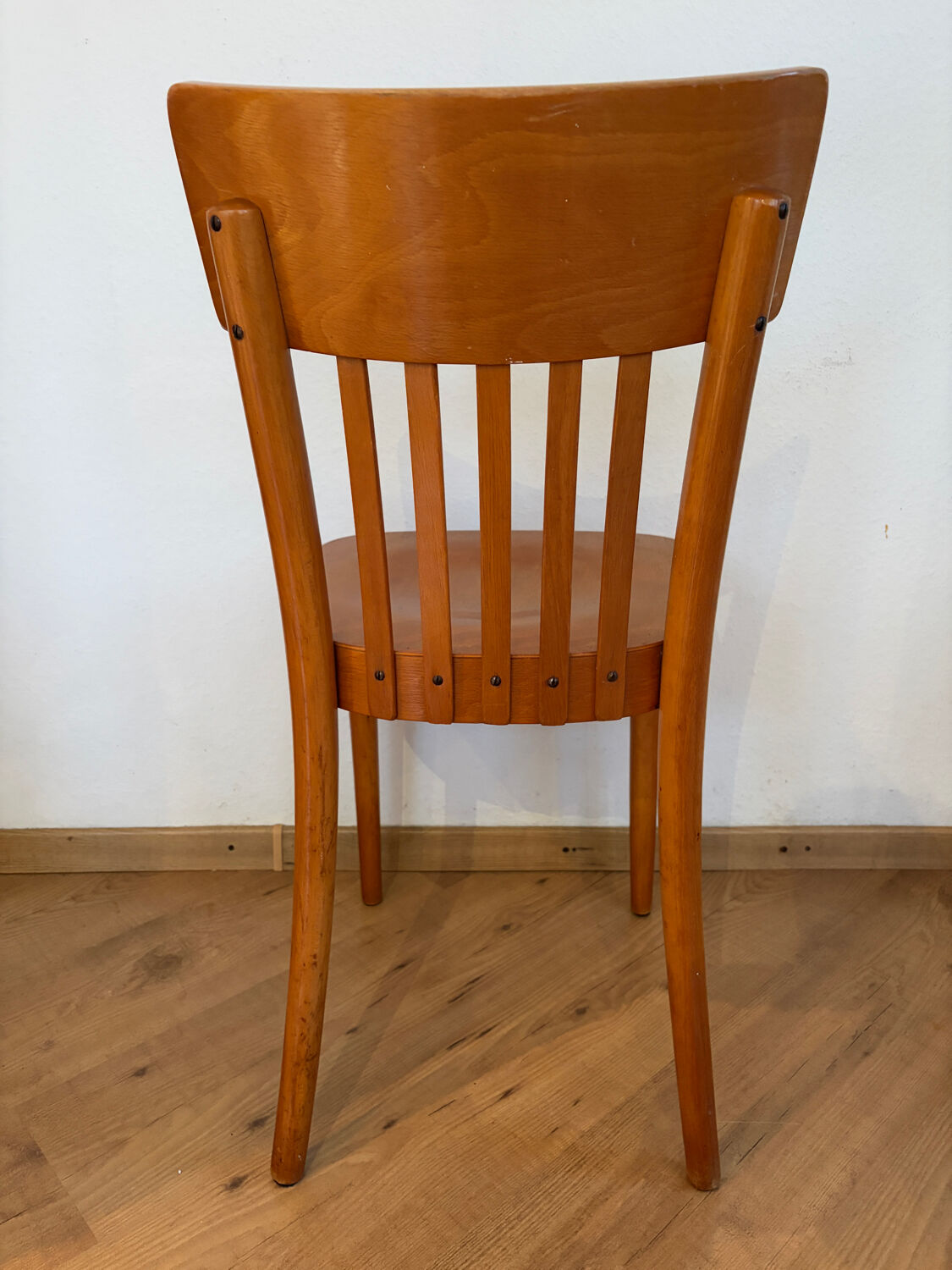 Pair of vintage bistro chairs, Netherlands, 1950s-60s