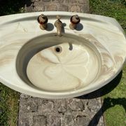 Lavabo vintage marbré -Idéal Standard