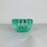 Green glass vase by Pierre D'Avesn, art deco pocket tray