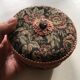 Jewelry box decorated with floral fabric