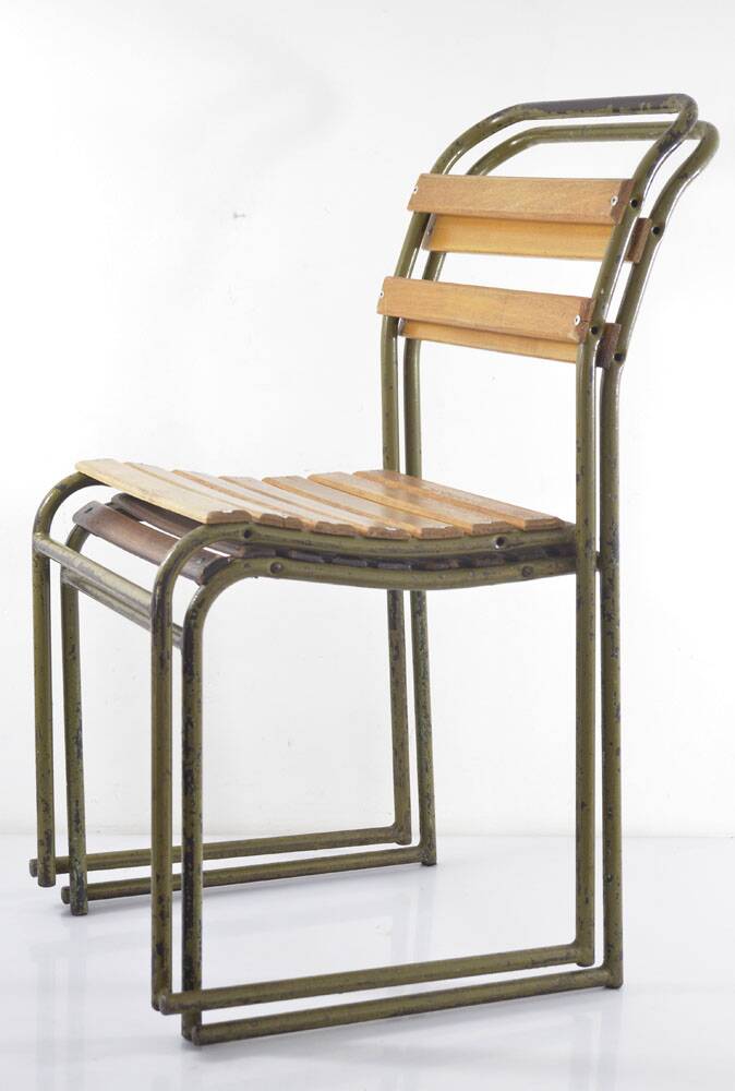 Vintage Patio / Veranda Chairs – Boijmans Museum, Rotterdam (11 Available)