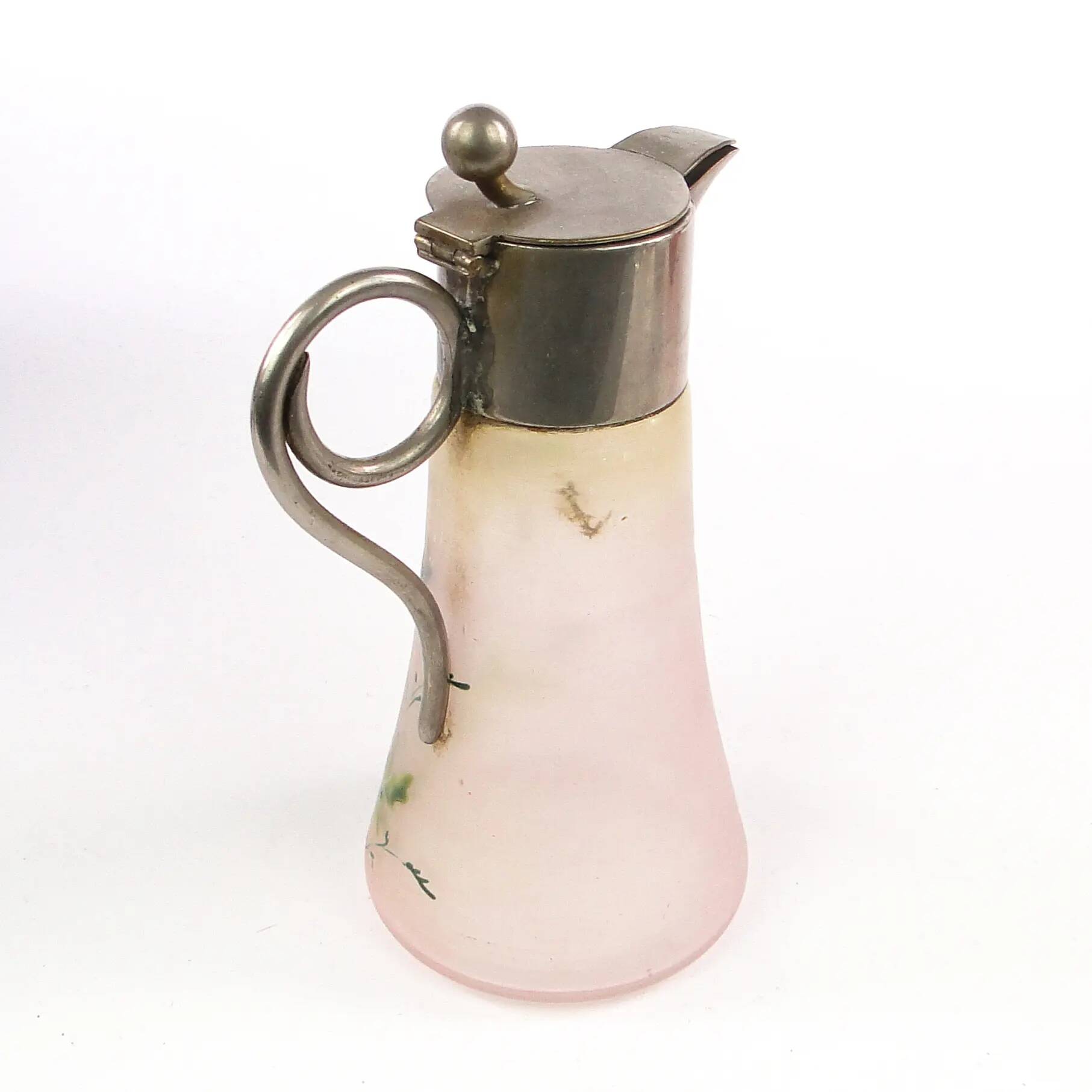 Carafe, Art Nouveau, glass, Czechoslovakia, early 20th century