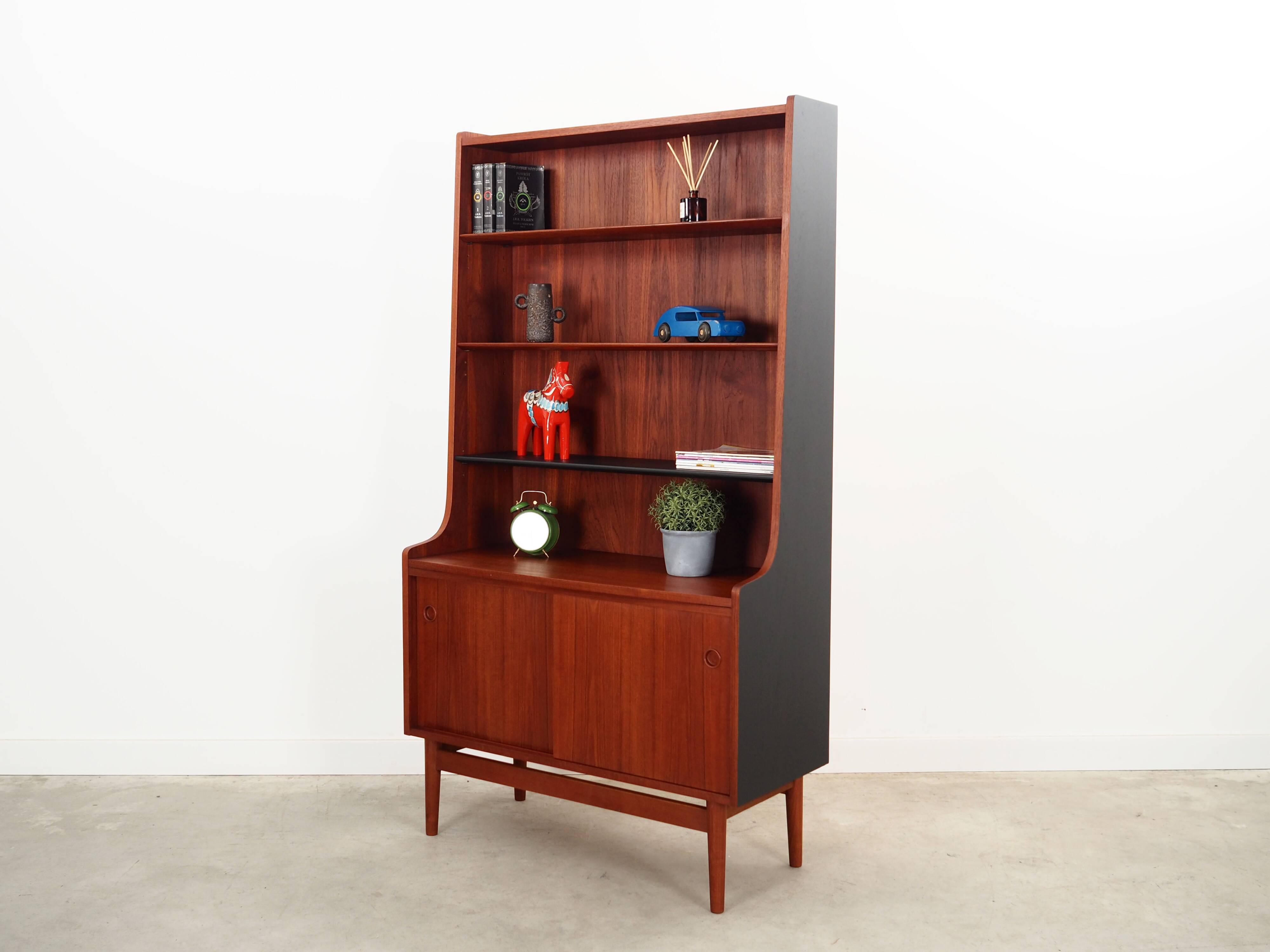 Teak bookcase, Danish design, 1960s, production: Denmark