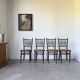 Set of 4 Fischel cane bistro chairs n019