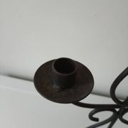 Raw wrought iron chandelier