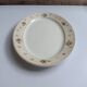 Vintage oval plate Salins model Simone beige with flowers
