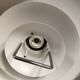 Swedish hanging lamp, produced by Belid in the original silver-grey colour.