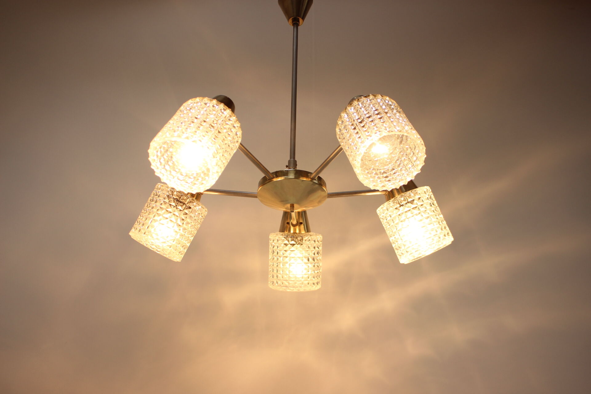 Mid-Century Chandelier / Kamenický Šenov, 1970's