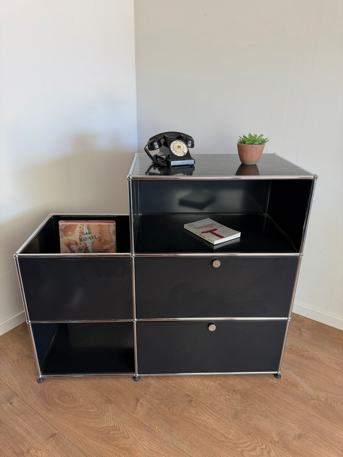 Meuble modulable USM Haller noir